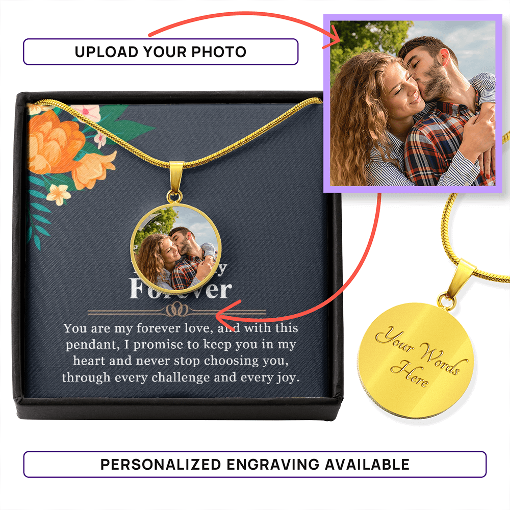 Forever in My Heart Photo Pendant